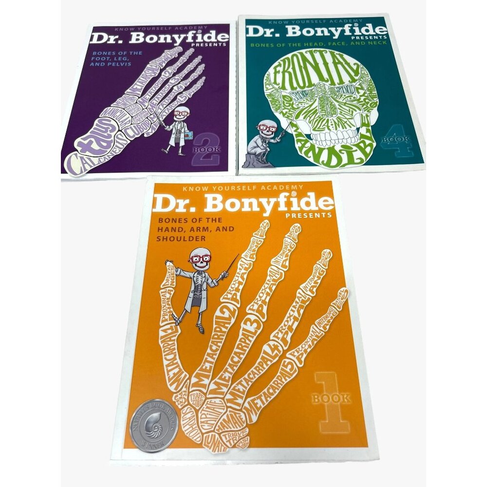 Dr. Bonyfide Presents Books Set of 3 By Know Yourself PBC 4th Edition Anatomy Ad